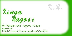 kinga magosi business card